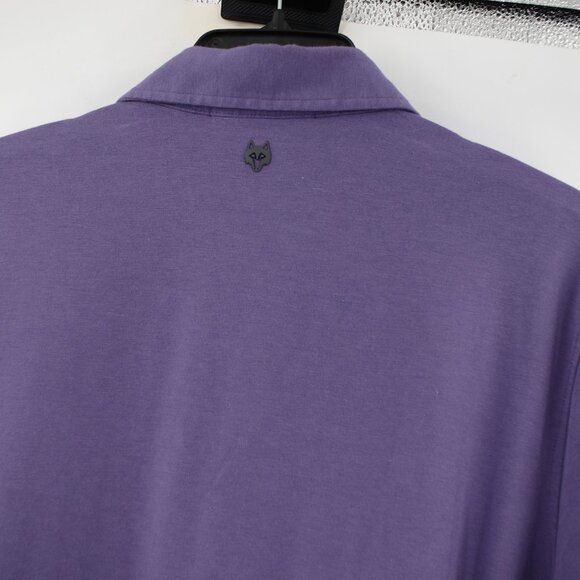 Greyson Polo Shirt Men’s Large Golf Pima Cotton Modal Blend Wolf Logo Casual - Picture 6 of 10